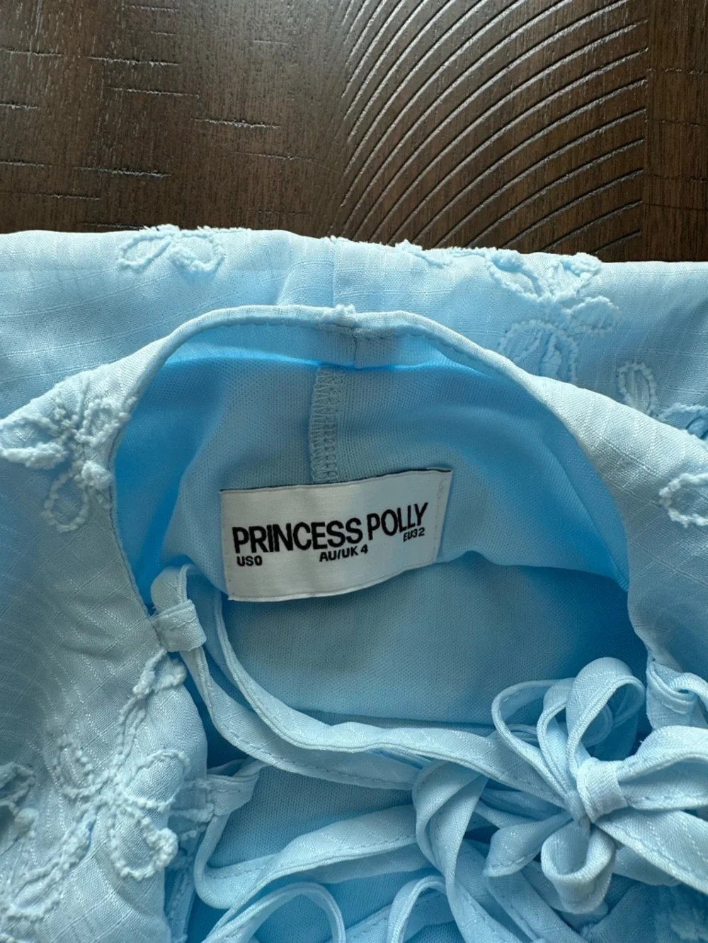 Princess Polly Landon Mini Dress Blue - Picture 3 of 4